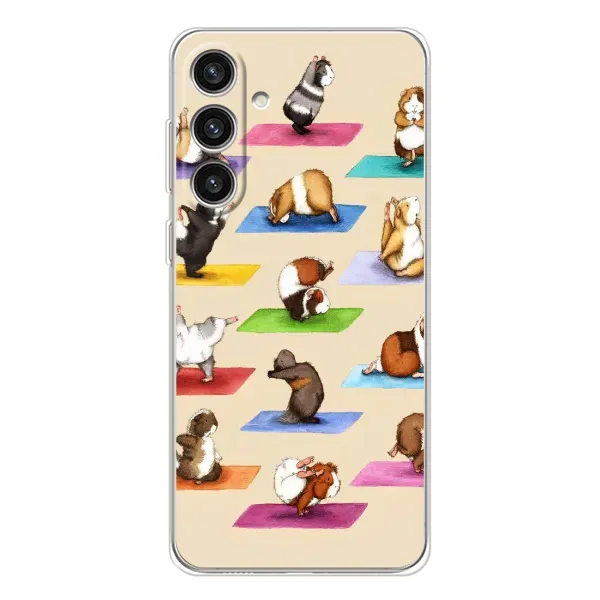 Чехол с рисунком «Ёга свинок» для Samsung Galaxy S25 Plus Чехол с рисунком «Ёга свинок» для Samsung Galaxy S25 Plus