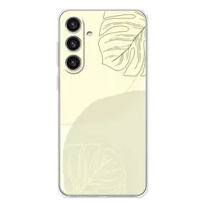 Чохол квітковий дизайн для Samsung Galaxy S25 Plus (Зелений фон)
