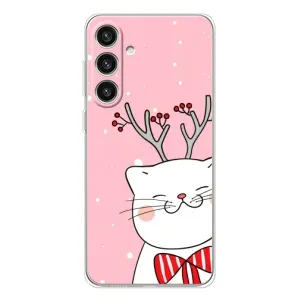 Чехол на тематику: Коты для Samsung Galaxy S25 Plus (Зимний кот)