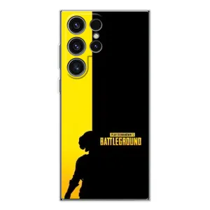 Чехол (TPU) с картинкой "Лого Пабг" на Галакси С25 Ультра (Battlegrounds)