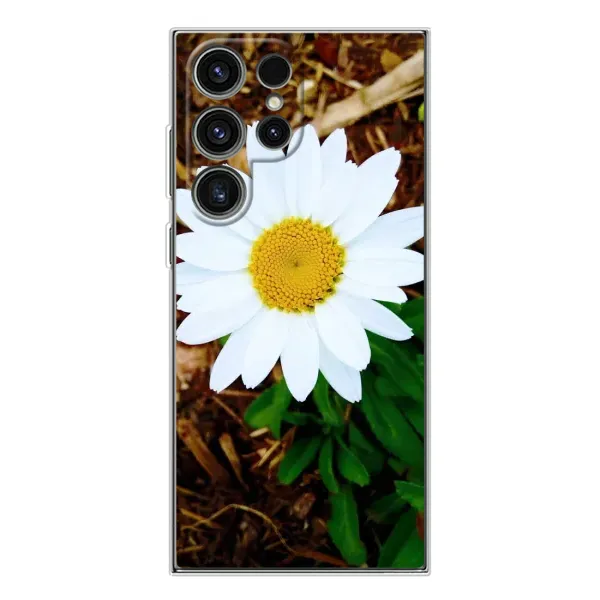 Чехол с рисунком «Белая ромашка» для Samsung Galaxy S25 Ultra Чехол с рисунком «Белая ромашка» для Samsung Galaxy S25 Ultra