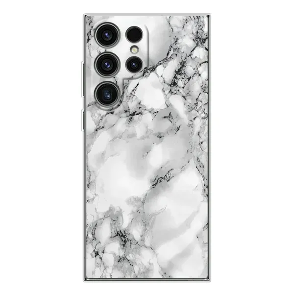 Чехол с рисунком «Белый мрамор» для Samsung Galaxy S25 Ultra Чехол с рисунком «Белый мрамор» для Samsung Galaxy S25 Ultra