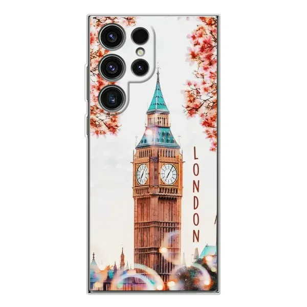 Чехол с рисунком «Часы Лондон» для Samsung Galaxy S25 Ultra Чехол с рисунком «Часы Лондон» для Samsung Galaxy S25 Ultra