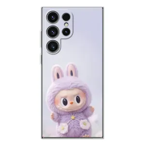 Чохол з принтом Лабубу для Samsung Galaxy S25 Ultra (Фіолетовий Лабубу)