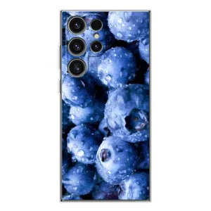 Чехол с изображением вкусной еды для Samsung Galaxy S25 Ultra (Голубика)