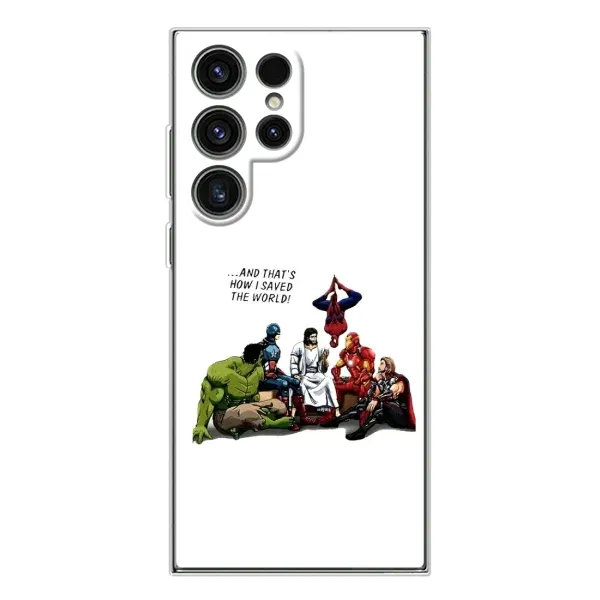 Чехол с рисунком «Иисус супергерой» для Samsung Galaxy S25 Ultra Чехол с рисунком «Иисус супергерой» для Samsung Galaxy S25 Ultra