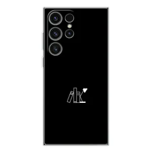 Чехол с картинками на черном фоне для Samsung Galaxy S25 Ultra (Книжки)