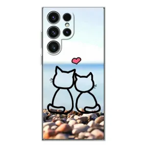 Силиконовые Чехлы Любимому человеку для Samsung Galaxy S25 Ultra (Котейки)