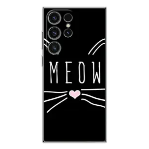 Бампер з зображенням Котиків для Галаксі С25 Ультра (КОТИК MEOW)