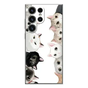Силіконовий чохол з котиком для Samsung Galaxy S25 Ultra (Коти)