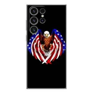 Чехол Флаг USA для Samsung Galaxy S25 Ultra (Крылья США)