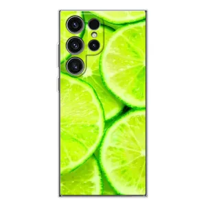 Чехол с изображением вкусной еды для Samsung Galaxy S25 Ultra (Лайм)