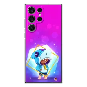 Чехол Бравл Старс для Samsung Galaxy S25 Ultra (Леон в костюме Акулы)