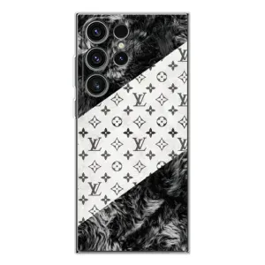 Чохол Стиль Louis Vuitton на Samsung Galaxy S25 Ultra (LV на білому)