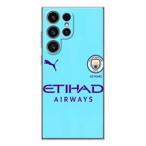 Силиконовые Чехлы принт Футбол на Samsung Galaxy S25 Ultra (Man City)