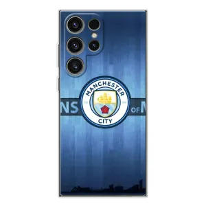 Силиконовые Чехлы принт Футбол на Samsung Galaxy S25 Ultra (ManCity)