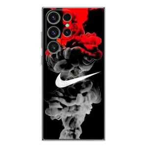 Силіконовый Чохол на Samsung Galaxy S25 Ultra з картинкою НАЙК (Nike дим)