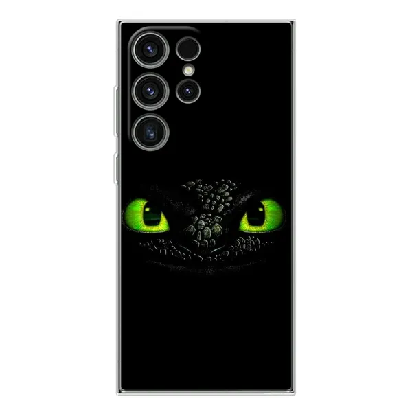 Чехол с рисунком «Глаза Беззубика» для Samsung Galaxy S25 Ultra Чехол с рисунком «Глаза Беззубика» для Samsung Galaxy S25 Ultra