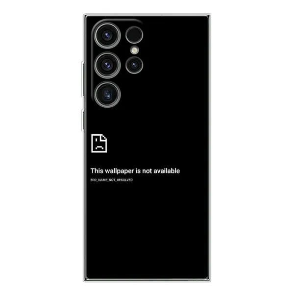Чехол с рисунком «Ошибка» для Samsung Galaxy S25 Ultra Чехол с рисунком «Ошибка» для Samsung Galaxy S25 Ultra