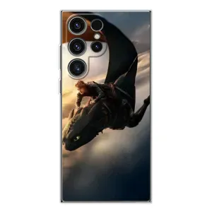 Чехол дракон Беззубик для Samsung Galaxy S25 Ultra (Полет Беззубика)