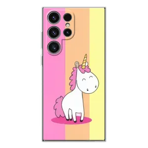 Чехол Unicorn на Samsung Galaxy S25 Ultra (Радужный Единорог)
