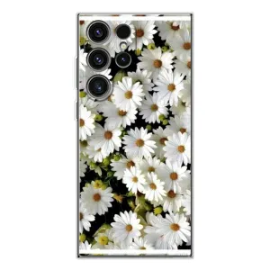 Чехол с ромашками на Samsung Galaxy S25 Ultra (Рамка в ромашках)