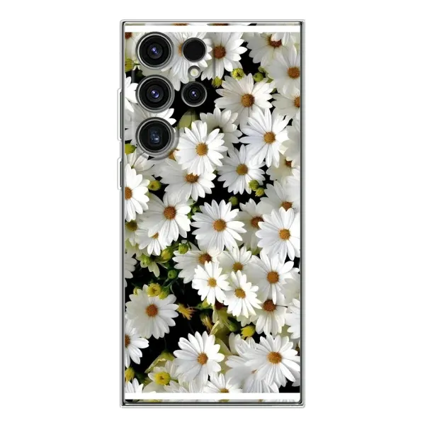Чехол с рисунком «Рамка в ромашках» для Samsung Galaxy S25 Ultra Чехол с рисунком «Рамка в ромашках» для Samsung Galaxy S25 Ultra