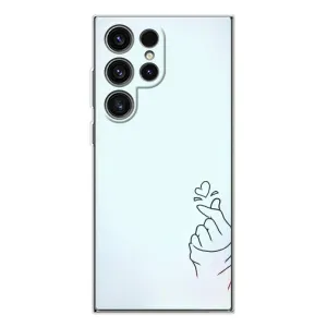 Чехлы (Знак сердечка) на Samsung Galaxy S25 Ultra (Сердце на голубом)