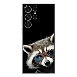 Силіконовий Чохол з Энотами на Samsung Galaxy S25 Ultra (Стильний Єнот)