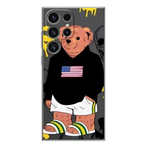 Чехлы Мишка Тедди для Галакси С25 Ультра (Teddy USA)