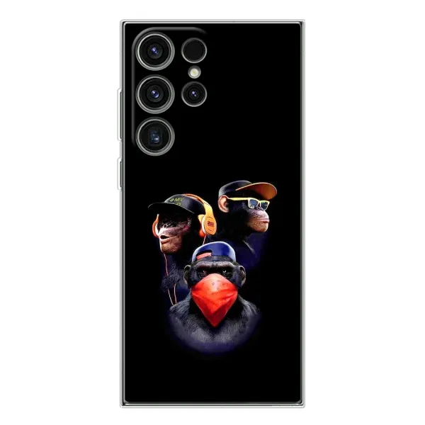 Чехол с рисунком «Три обезьяны» для Samsung Galaxy S25 Ultra Чехол с рисунком «Три обезьяны» для Samsung Galaxy S25 Ultra