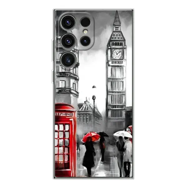 Чехол с рисунком «Вид на Биг Бен» для Samsung Galaxy S25 Ultra Чехол с рисунком «Вид на Биг Бен» для Samsung Galaxy S25 Ultra