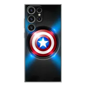 Чехол с Щитом Капитана Америки на Samsung Galaxy S25 Ultra (Яркий Щит Капитана)