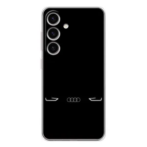 Силиконовый бампер с картинкой машины на Samsung Galaxy S25 (Силует Audi)