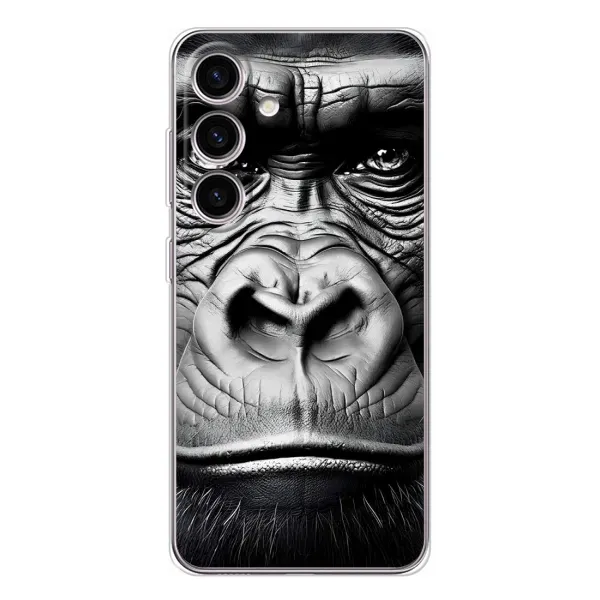 Чехол с рисунком «Черная обезьяна» для Samsung Galaxy S25 Чехол с рисунком «Черная обезьяна» для Samsung Galaxy S25