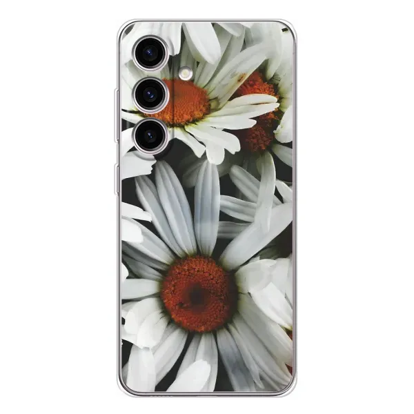 Чехол с рисунком «Цветы Ромашки» для Samsung Galaxy S25 Чехол с рисунком «Цветы Ромашки» для Samsung Galaxy S25