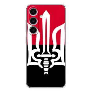 Чехлы УПА (Красно-Чёрный) на Samsung Galaxy S25 (Герб Украины)