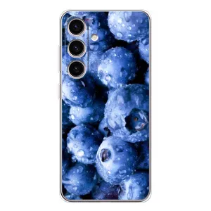 Чехол с изображением вкусной еды для Samsung Galaxy S25 (Голубика)