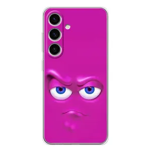 Силиконовые Чехлы (смешные стикеры) для Samsung Galaxy S25 (Хитрая мордочка)