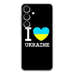 Чехол с Украинской символикой на Гелекси С25 (I Love Ukraine)