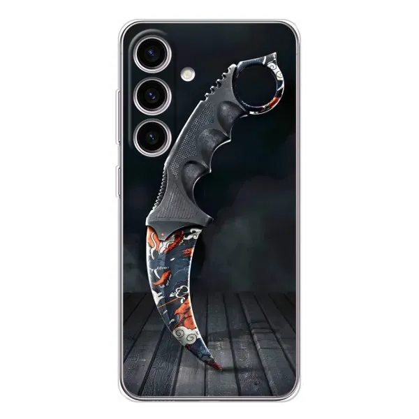 Чехол с рисунком «Кинжал КС ГО» для Samsung Galaxy S25 Чехол с рисунком «Кинжал КС ГО» для Samsung Galaxy S25