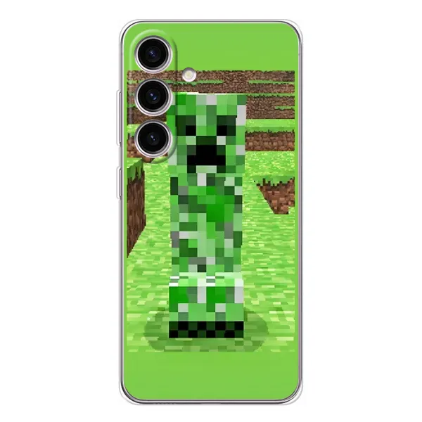 Чехол с рисунком «Крипер 2» для Samsung Galaxy S25 Чехол с рисунком «Крипер 2» для Samsung Galaxy S25