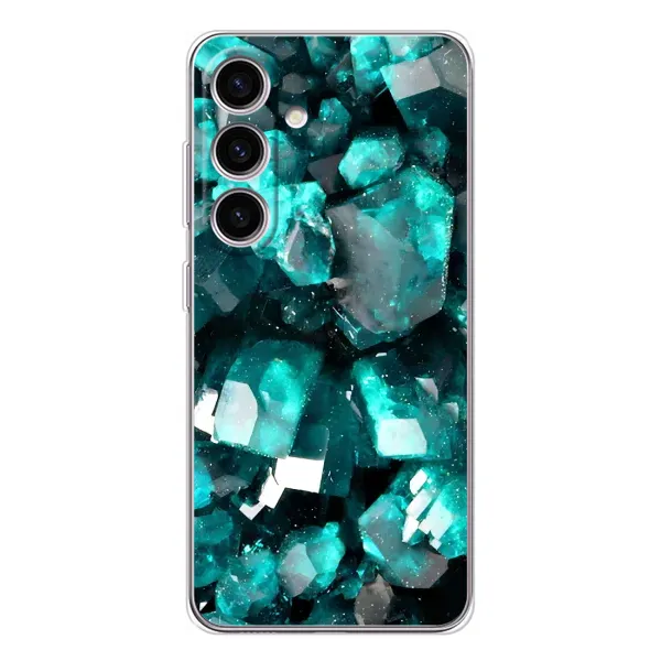 Чехол с рисунком «Кристалы» для Samsung Galaxy S25 Чехол с рисунком «Кристалы» для Samsung Galaxy S25