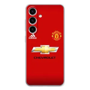 Силиконовые Чехлы принт Футбол на Samsung Galaxy S25 (Man United)