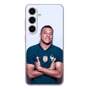 Чехол (TPU) с Футболистом на Samsung Galaxy S25 (Мбаппешичка)
