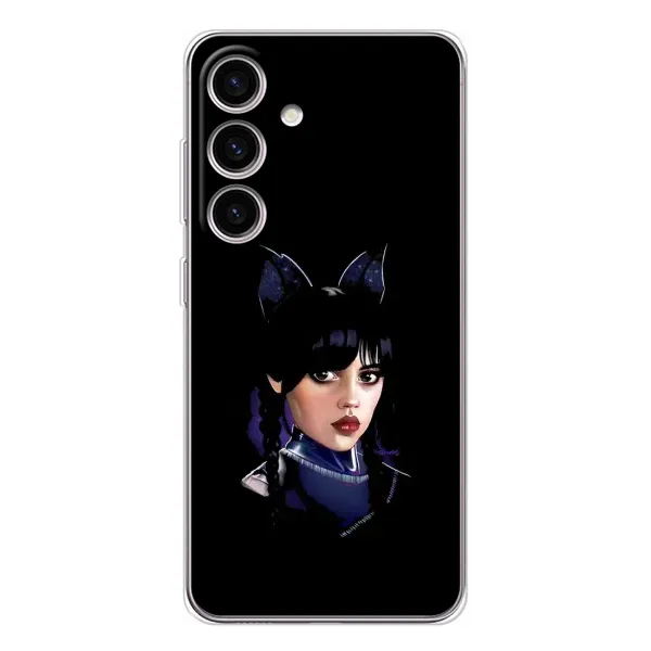 Чехол с рисунком «Милая Уэнсдей» для Samsung Galaxy S25 Чехол с рисунком «Милая Уэнсдей» для Samsung Galaxy S25