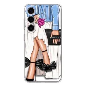 Силиконовый Чехол на Samsung Galaxy S25 с картинкой Стильных Девушек (Мода)