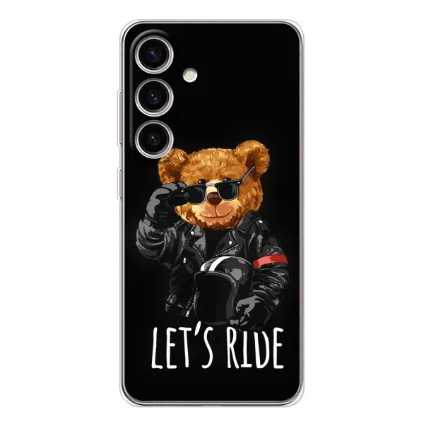 Чехол с рисунком «Модный Мишка» для Samsung Galaxy S25 Чехол с рисунком «Модный Мишка» для Samsung Galaxy S25