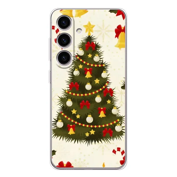 Чехол с рисунком «Новогодний принт» для Samsung Galaxy S25 Чехол с рисунком «Новогодний принт» для Samsung Galaxy S25