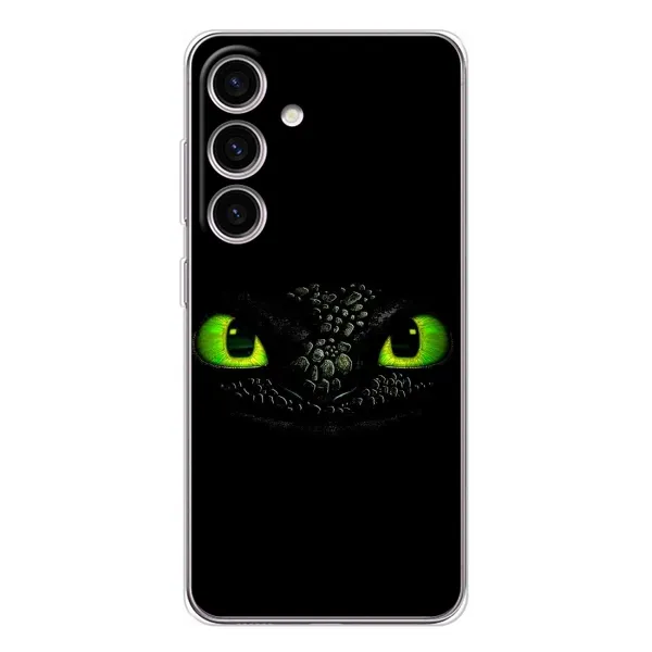 Чехол с рисунком «Глаза Беззубика» для Samsung Galaxy S25 Чехол с рисунком «Глаза Беззубика» для Samsung Galaxy S25